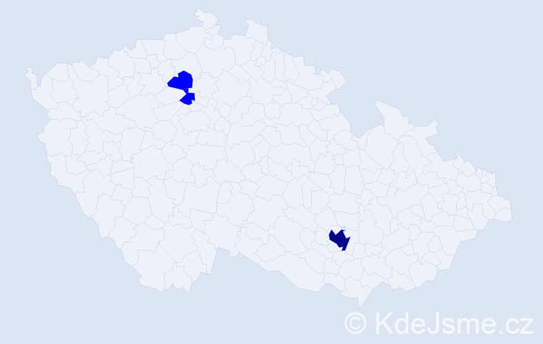 Příjmení: 'Cerevatov', počet výskytů 4 v celé ČR