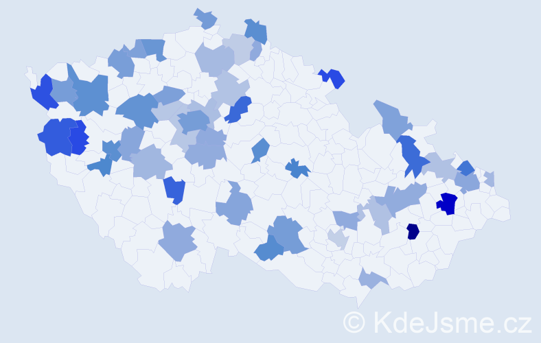 Příjmení: 'Duong', počet výskytů 94 v celé ČR