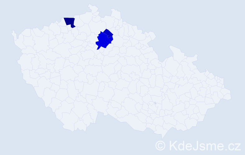 Příjmení: 'Kiceluková', počet výskytů 12 v celé ČR