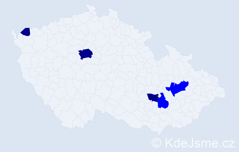 Příjmení: 'Streličková', počet výskytů 8 v celé ČR