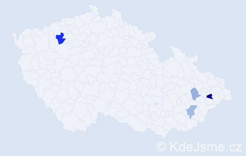 Příjmení: 'Görig', počet výskytů 9 v celé ČR