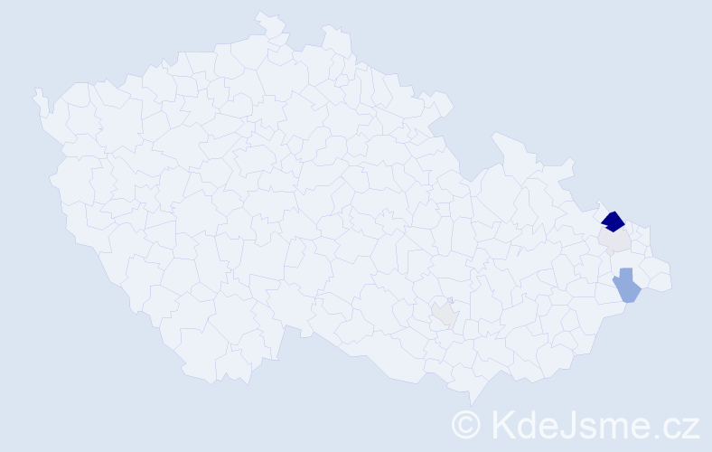 Příjmení: 'Wanderburgová', počet výskytů 12 v celé ČR