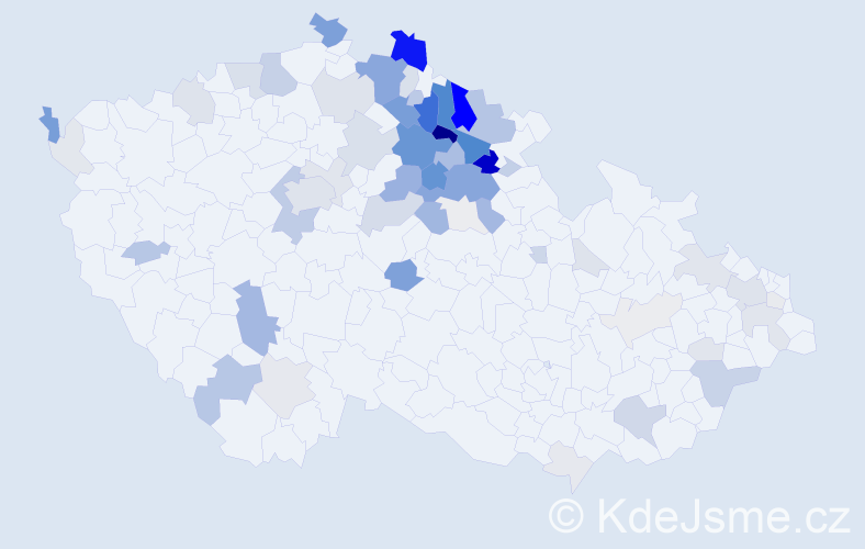 Příjmení: 'Erban', počet výskytů 265 v celé ČR