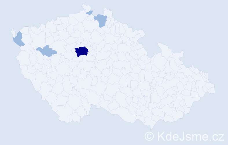 Příjmení: 'Pietschová', počet výskytů 8 v celé ČR
