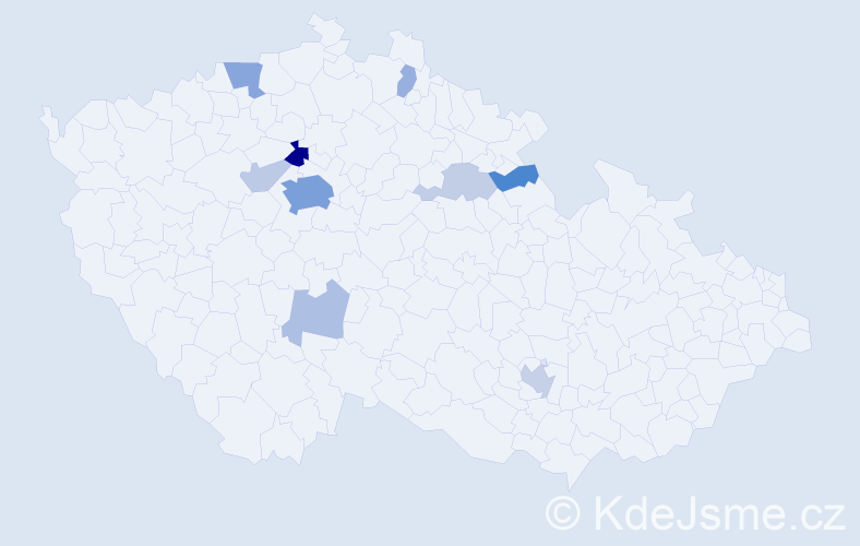 Příjmení: 'Dyachenko', počet výskytů 31 v celé ČR