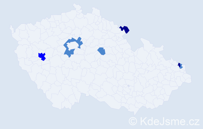 Příjmení: 'Plocicová', počet výskytů 12 v celé ČR
