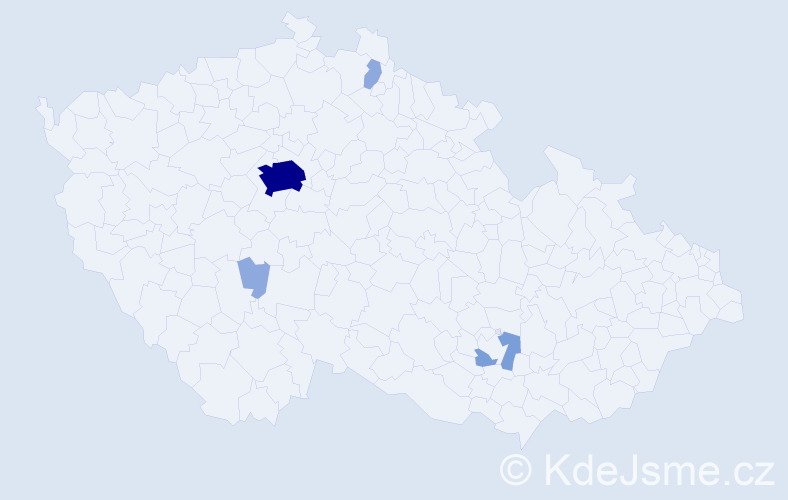 Příjmení: 'Rybakov', počet výskytů 11 v celé ČR