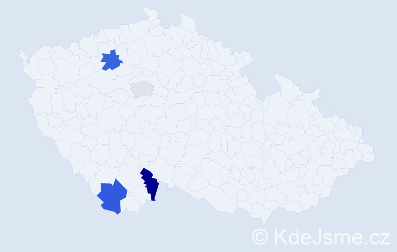 Příjmení: '"Van Der Maatová"', počet výskytů 4 v celé ČR