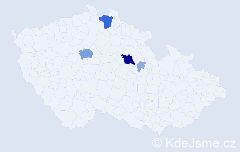 Příjmení: 'Cinkánová', počet výskytů 14 v celé ČR