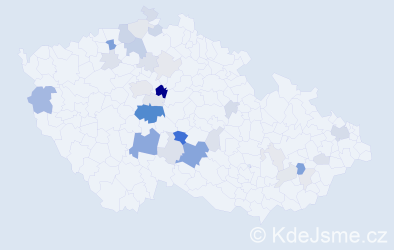 Příjmení: 'Páša', počet výskytů 91 v celé ČR