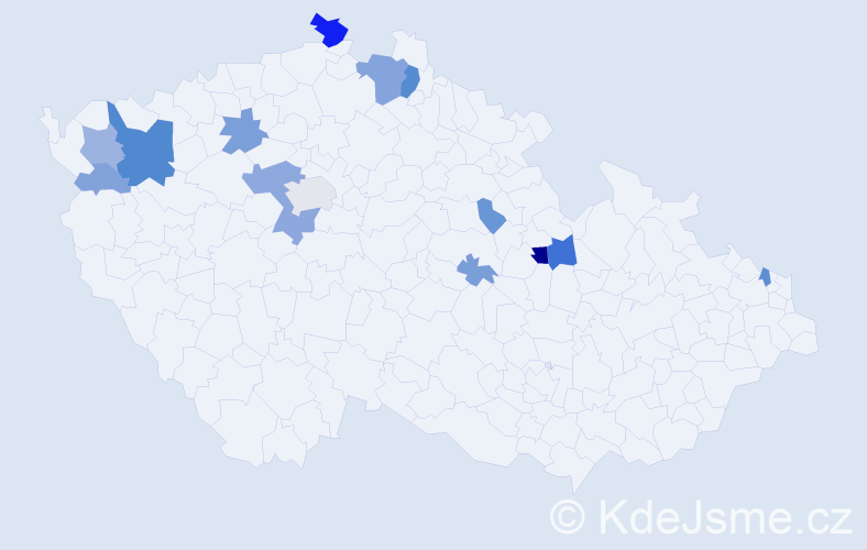 Příjmení: 'Baranovská', počet výskytů 41 v celé ČR