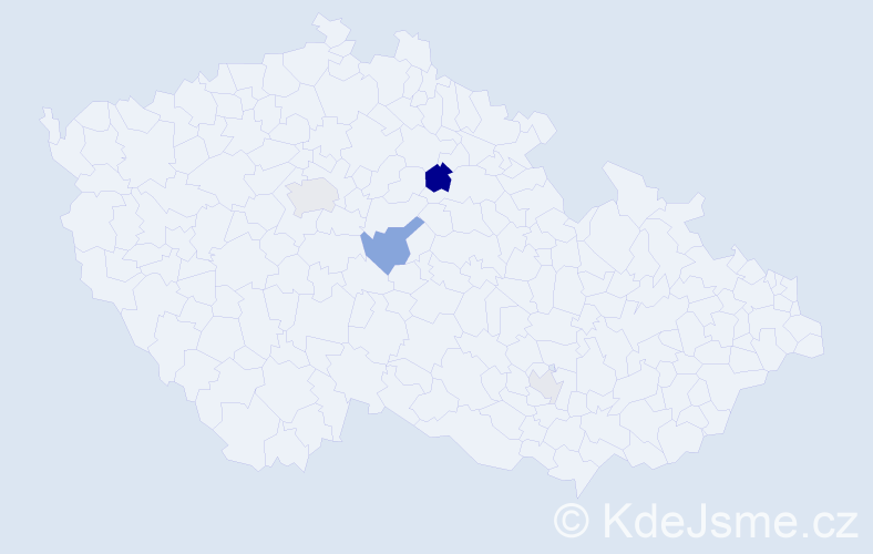 Příjmení: 'Fedaka', počet výskytů 8 v celé ČR