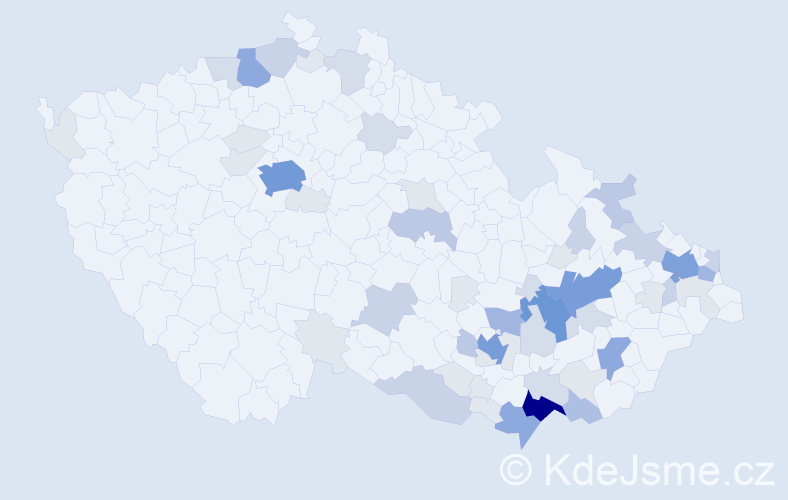 Příjmení: 'Opavský', počet výskytů 195 v celé ČR