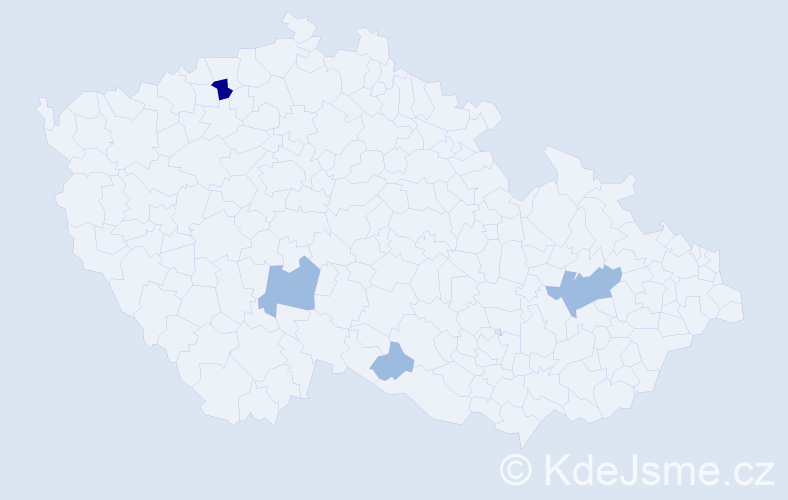 Příjmení: 'Dobosi', počet výskytů 7 v celé ČR