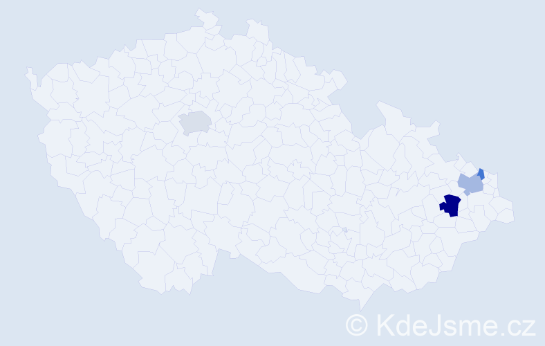 Příjmení: 'Trifonovová', počet výskytů 8 v celé ČR