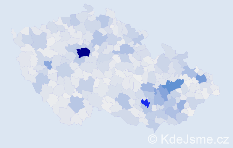 Příjmení: 'Sedláčková', počet výskytů 9263 v celé ČR