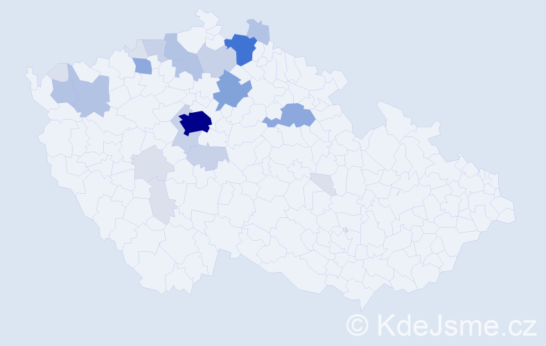 Příjmení: 'Durdisová', počet výskytů 80 v celé ČR