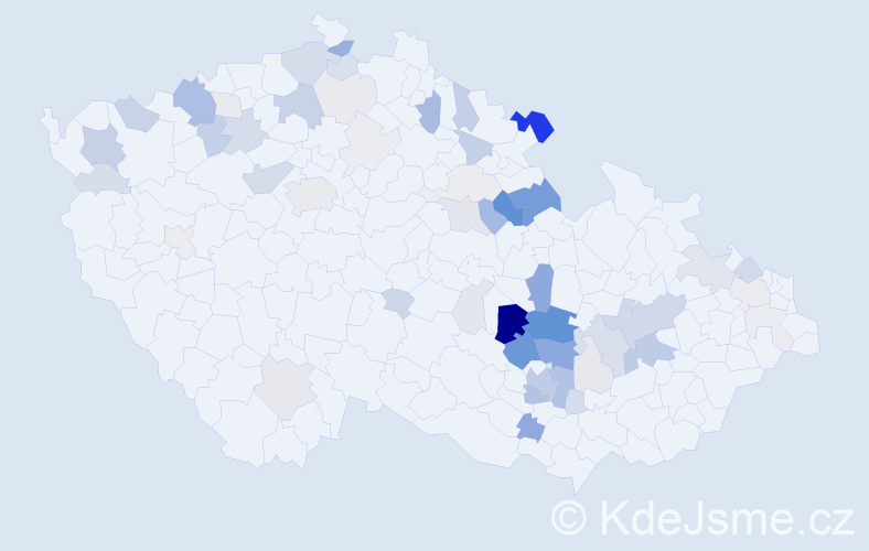 Příjmení: 'Hamerský', počet výskytů 193 v celé ČR