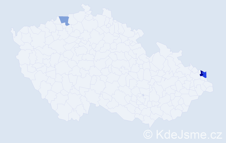 Příjmení: 'Kobylanský', počet výskytů 5 v celé ČR