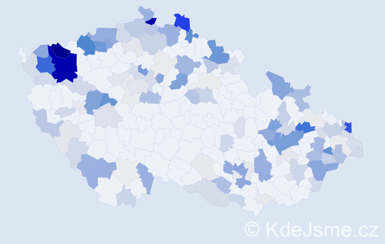Příjmení: 'Šandor', počet výskytů 526 v celé ČR