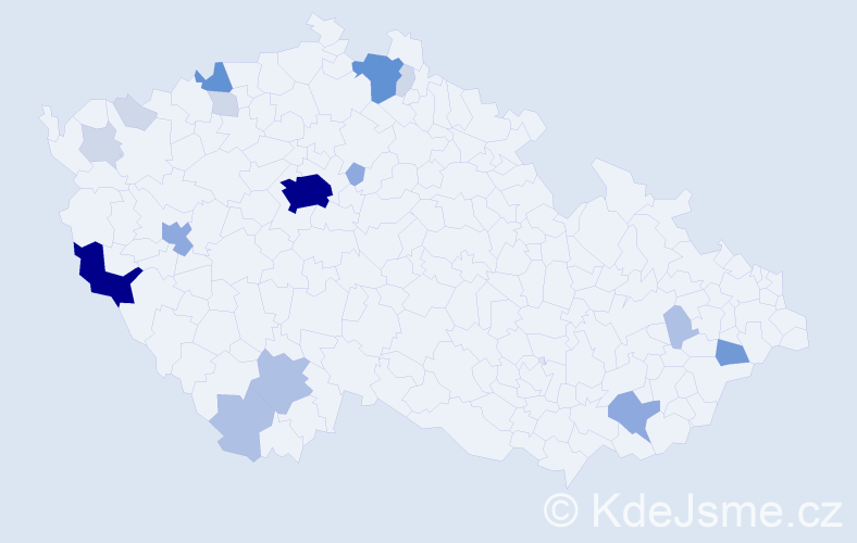 Příjmení: 'Kitzberger', počet výskytů 66 v celé ČR