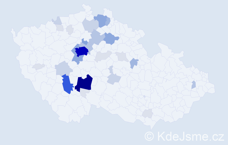 Příjmení: 'Rejlek', počet výskytů 116 v celé ČR