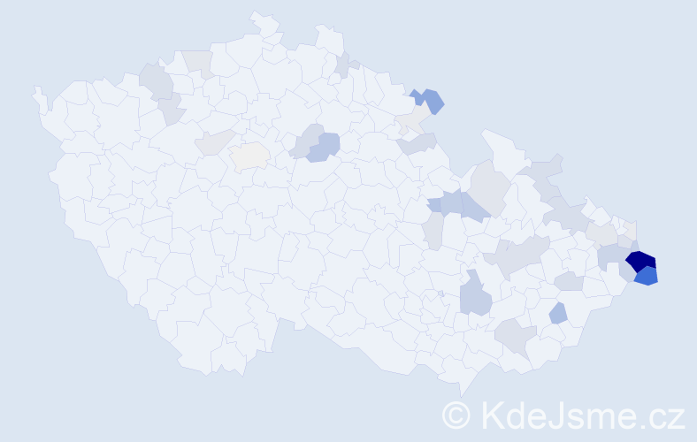 Příjmení: 'Stryja', počet výskytů 129 v celé ČR