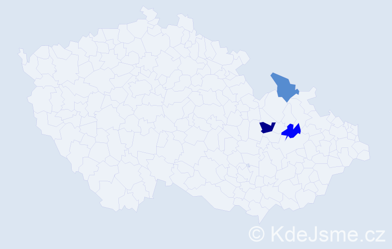 Příjmení: 'Drietonská', počet výskytů 3 v celé ČR
