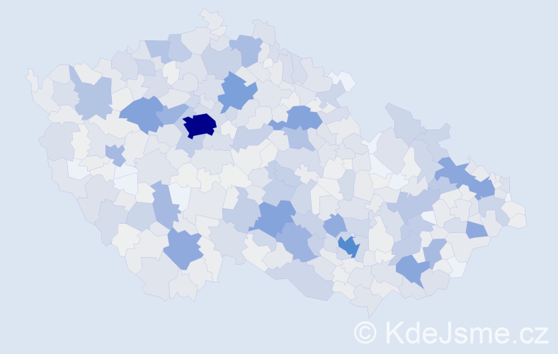 Příjmení: 'Pavlíček', počet výskytů 3929 v celé ČR