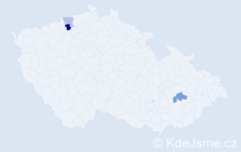 Příjmení: 'Kühl', počet výskytů 5 v celé ČR