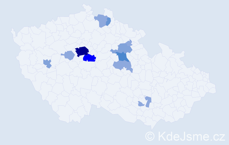 Příjmení: 'Tomynets', počet výskytů 30 v celé ČR