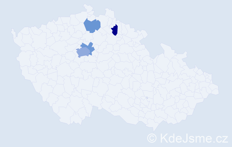 Příjmení: 'Birov', počet výskytů 8 v celé ČR