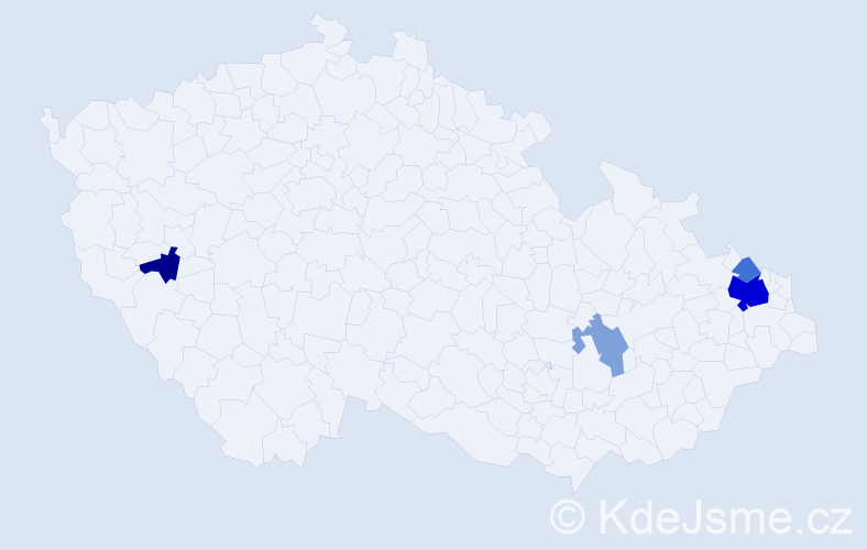Příjmení: 'Michalczyk', počet výskytů 11 v celé ČR