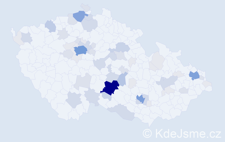 Příjmení: 'Rychtecký', počet výskytů 196 v celé ČR