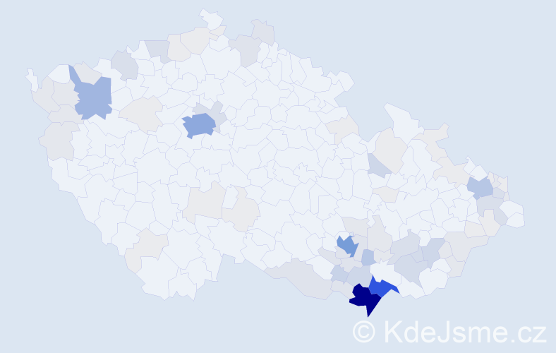 Příjmení: 'Salajková', počet výskytů 339 v celé ČR
