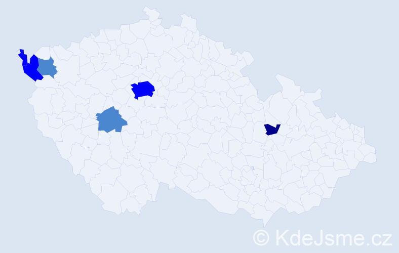 Příjmení: 'Irišková', počet výskytů 11 v celé ČR