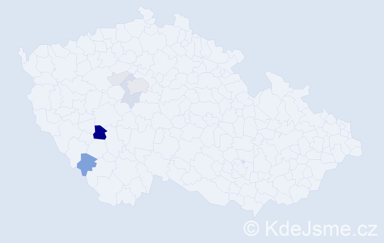 Příjmení: 'Fontán', počet výskytů 18 v celé ČR