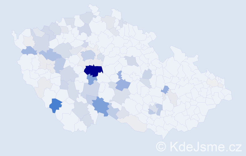 Příjmení: 'Bartůšek', počet výskytů 274 v celé ČR