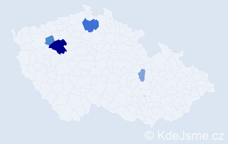 Příjmení: 'Kukyová', počet výskytů 14 v celé ČR