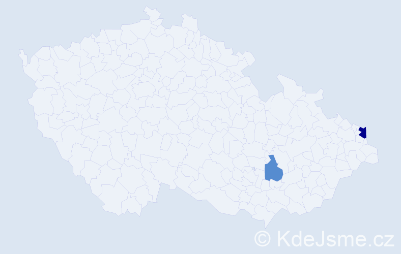 Příjmení: 'Ružbašanová', počet výskytů 4 v celé ČR