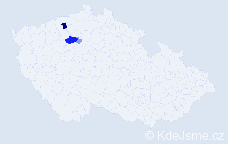 Příjmení: 'Brindzejová', počet výskytů 8 v celé ČR
