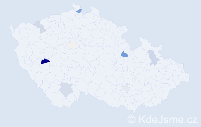 Příjmení: 'Čižmárik', počet výskytů 16 v celé ČR