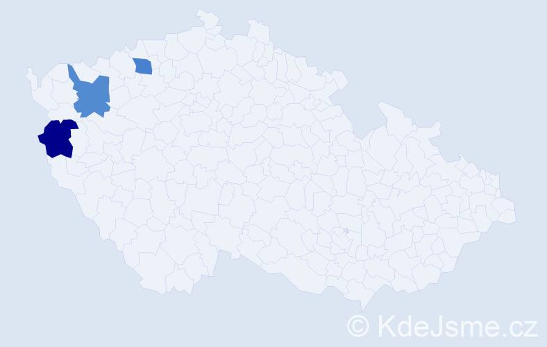 Příjmení: 'Safarik', počet výskytů 6 v celé ČR