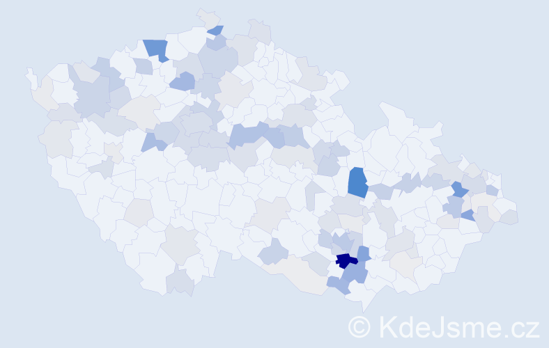 Příjmení: 'Schiller', počet výskytů 348 v celé ČR