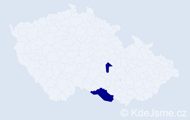 Příjmení: 'Kervitzerová', počet výskytů 2 v celé ČR