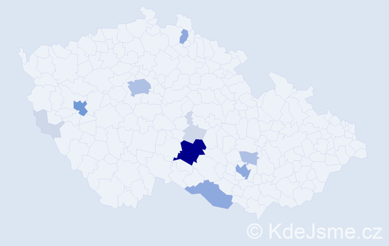 Příjmení: 'Krainer', počet výskytů 35 v celé ČR