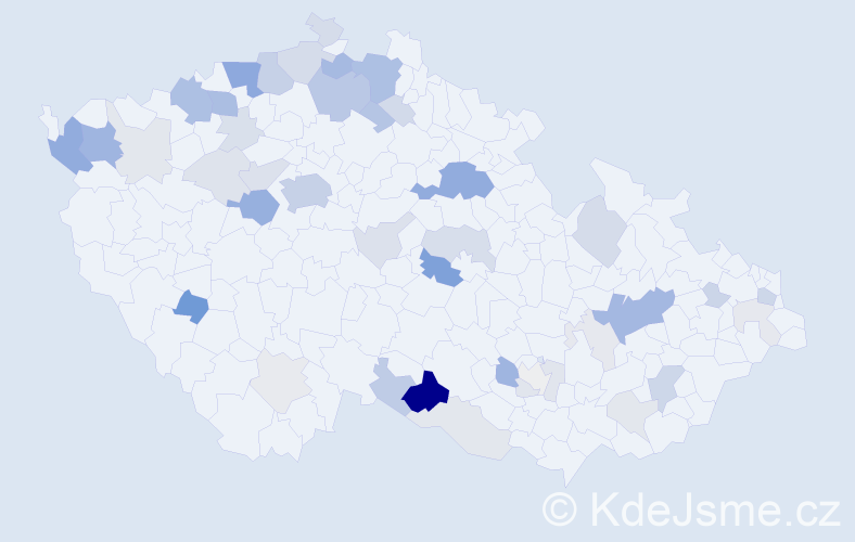 Příjmení: 'Melzer', počet výskytů 149 v celé ČR