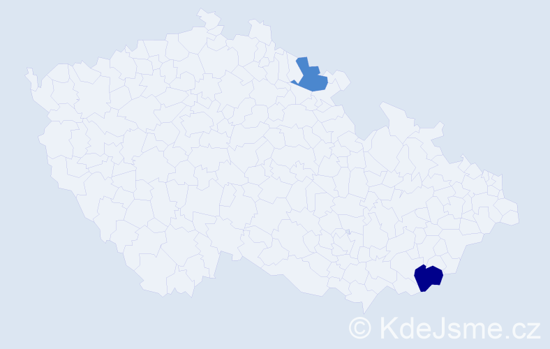 Příjmení: 'Zuborňák', počet výskytů 4 v celé ČR