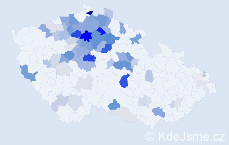 Příjmení: 'Zíta', počet výskytů 273 v celé ČR