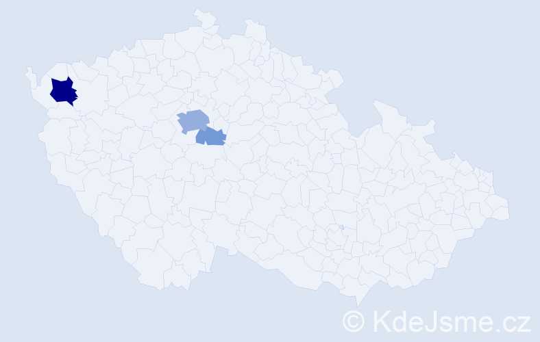 Příjmení: 'Trierová', počet výskytů 12 v celé ČR